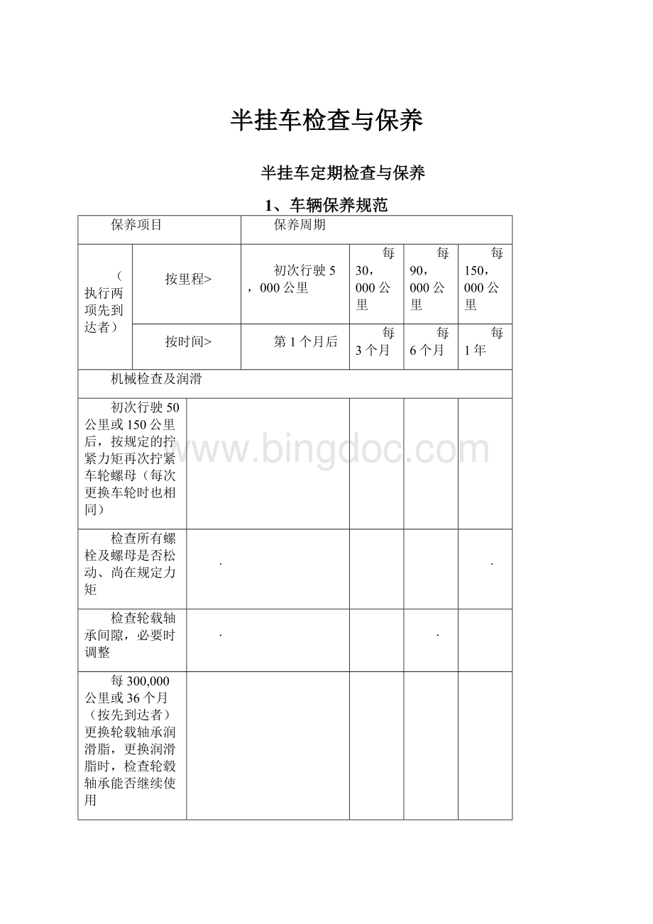 半挂车检查与保养.docx_第1页