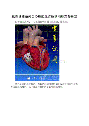 虫哥说图系列2心脏的血管解剖动脉篇静脉篇.docx
