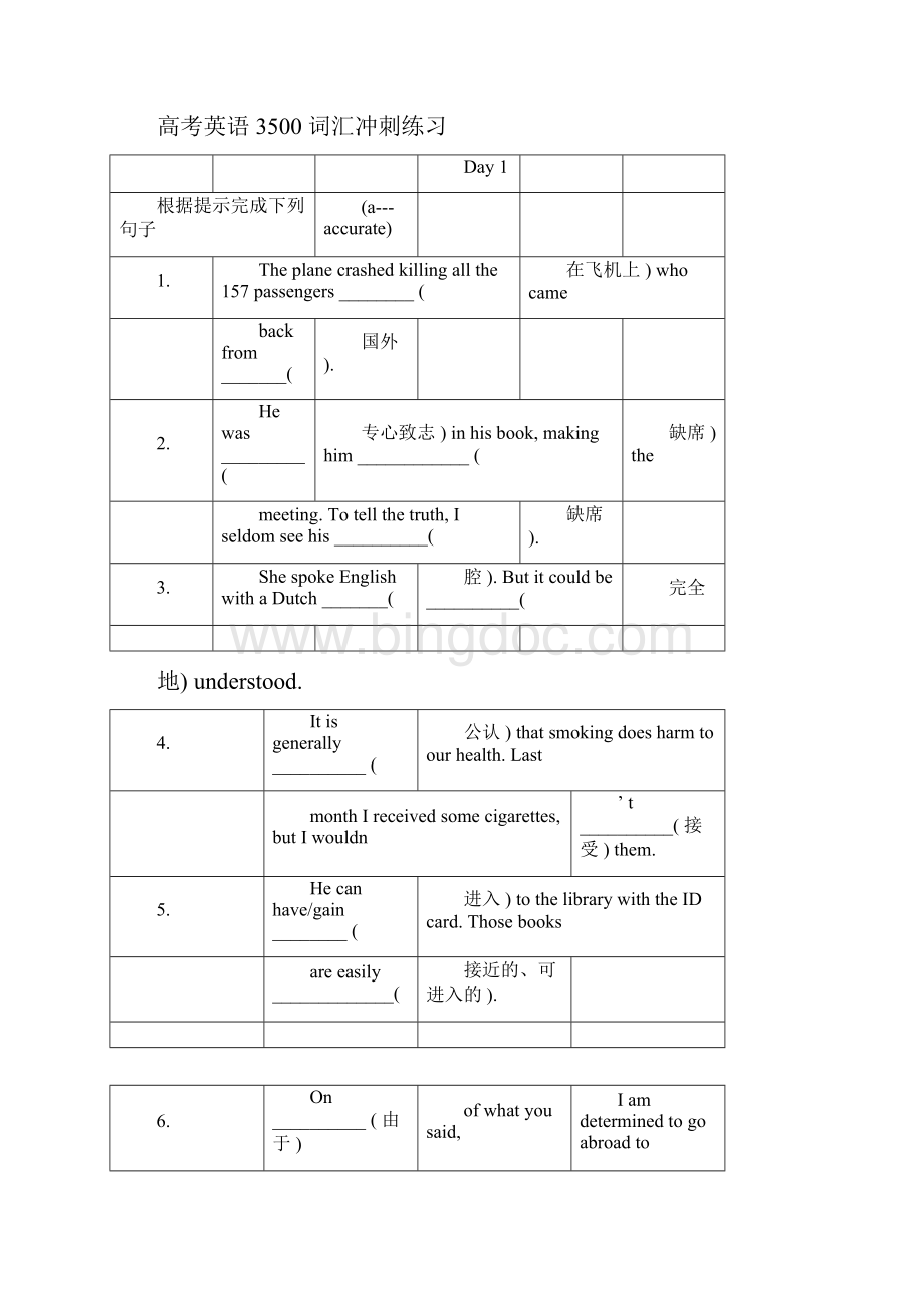 完整版高考3500词汇必备巩固练习doc.docx_第2页