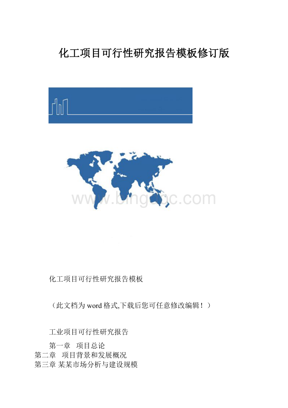 化工项目可行性研究报告模板修订版.docx