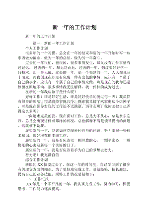 新一年的工作计划.docx