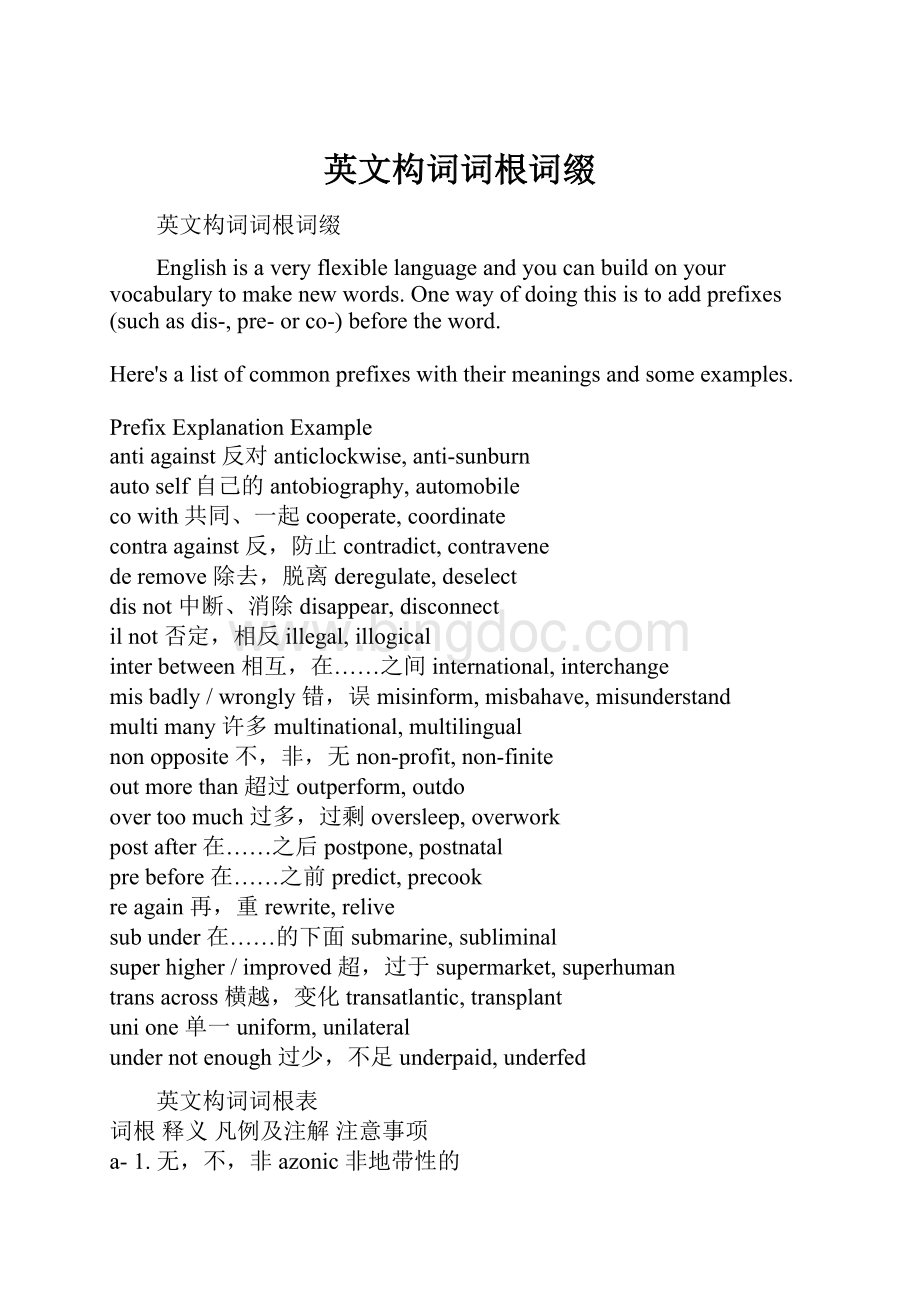 英文构词词根词缀.docx_第1页