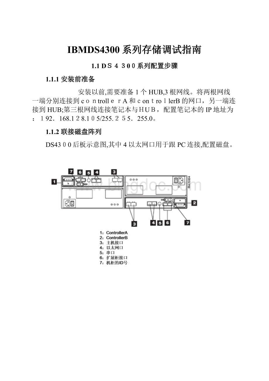 IBMDS4300系列存储调试指南.docx
