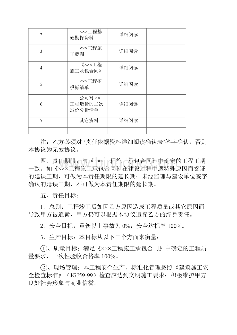 项目工程岗位责任承包协义书.docx_第2页