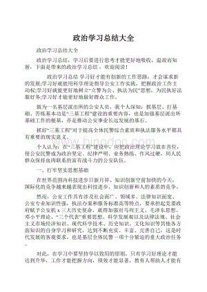 政治学习总结大全.docx