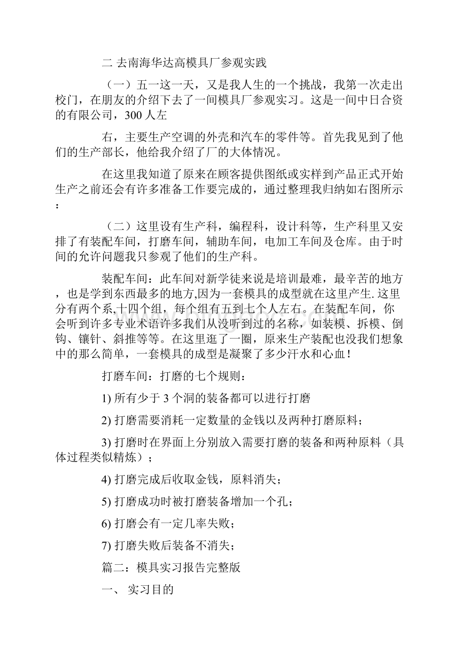 模具专业企业参观实习报告.docx_第2页