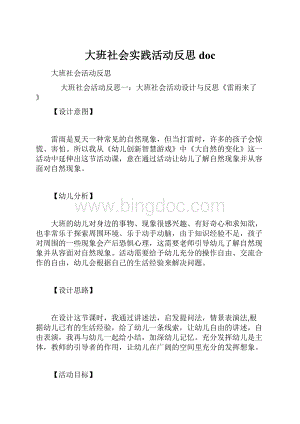 大班社会实践活动反思doc.docx