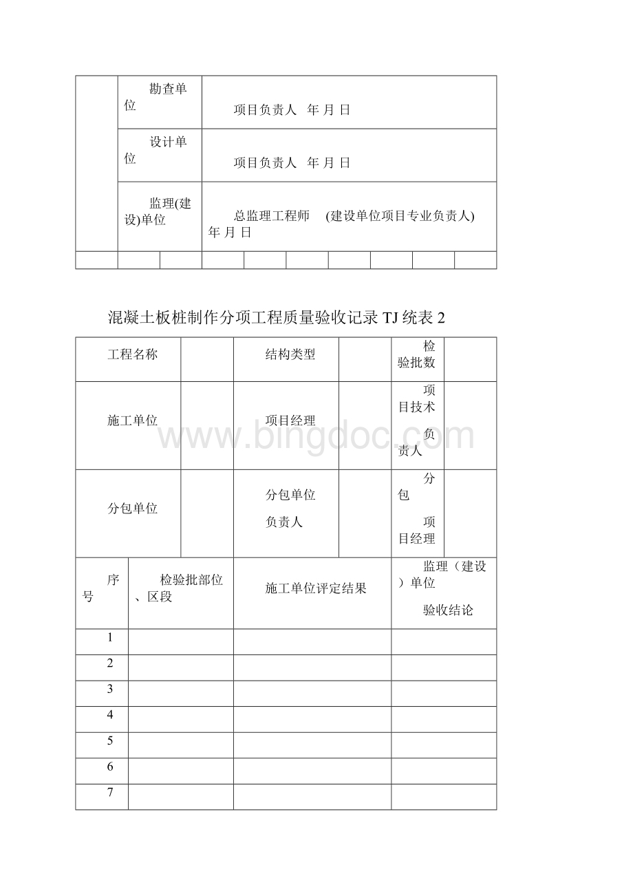 基坑子分部工程质量验收记录等建筑表格.docx_第2页