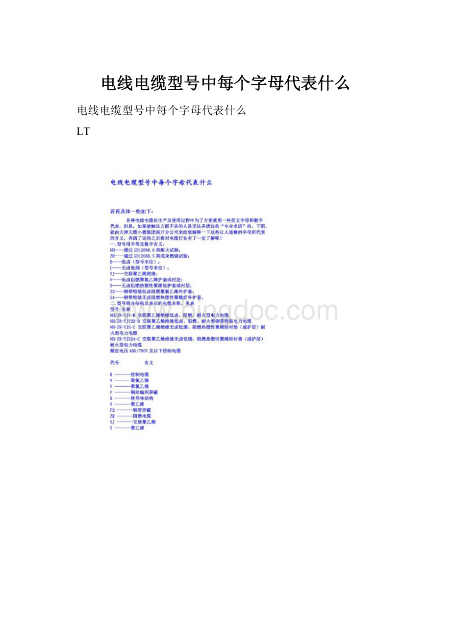 电线电缆型号中每个字母代表什么.docx