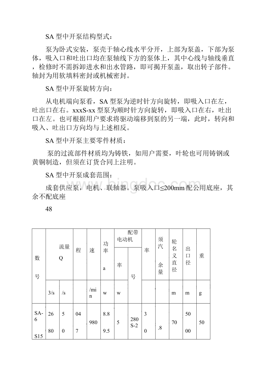 云南SA型单级双吸中开离心泵型号SA型中开泵生产厂家SA中开泵原理三昌泵业.docx_第2页