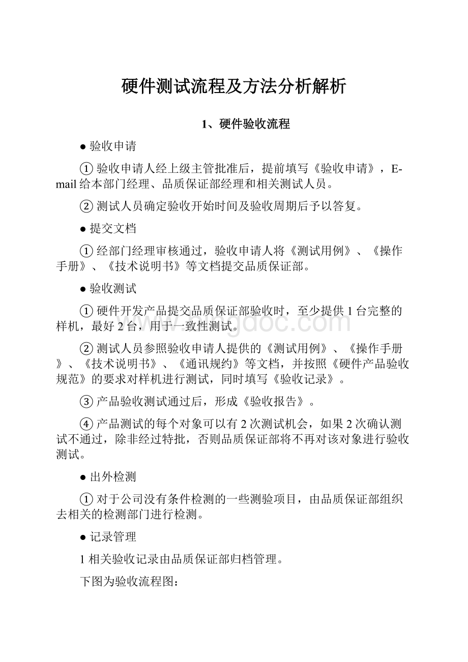 硬件测试流程及方法分析解析.docx