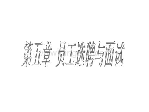 员工选聘与面试.pptx