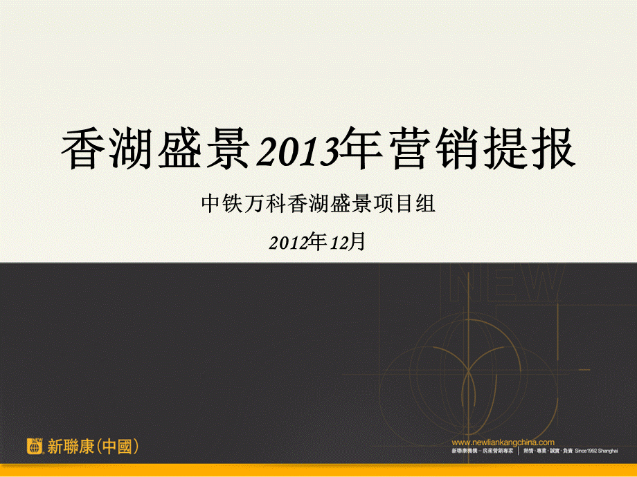 (新联康中国)中铁某地产香湖盛景X年营销提报.pptx