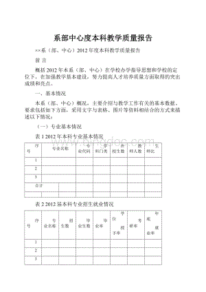 系部中心度本科教学质量报告.docx