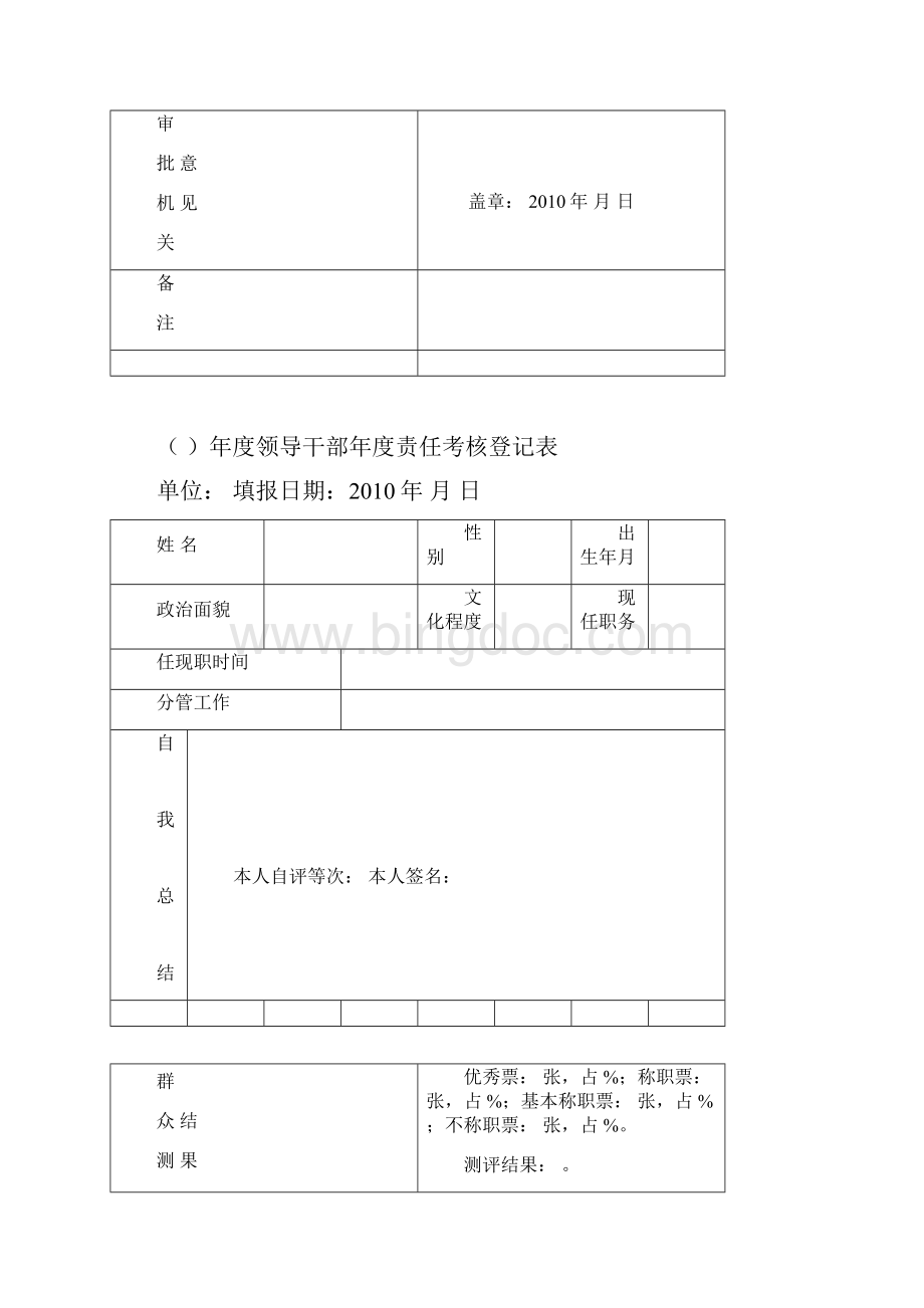 年度党政领导班子年度责任考核登记表.docx_第2页