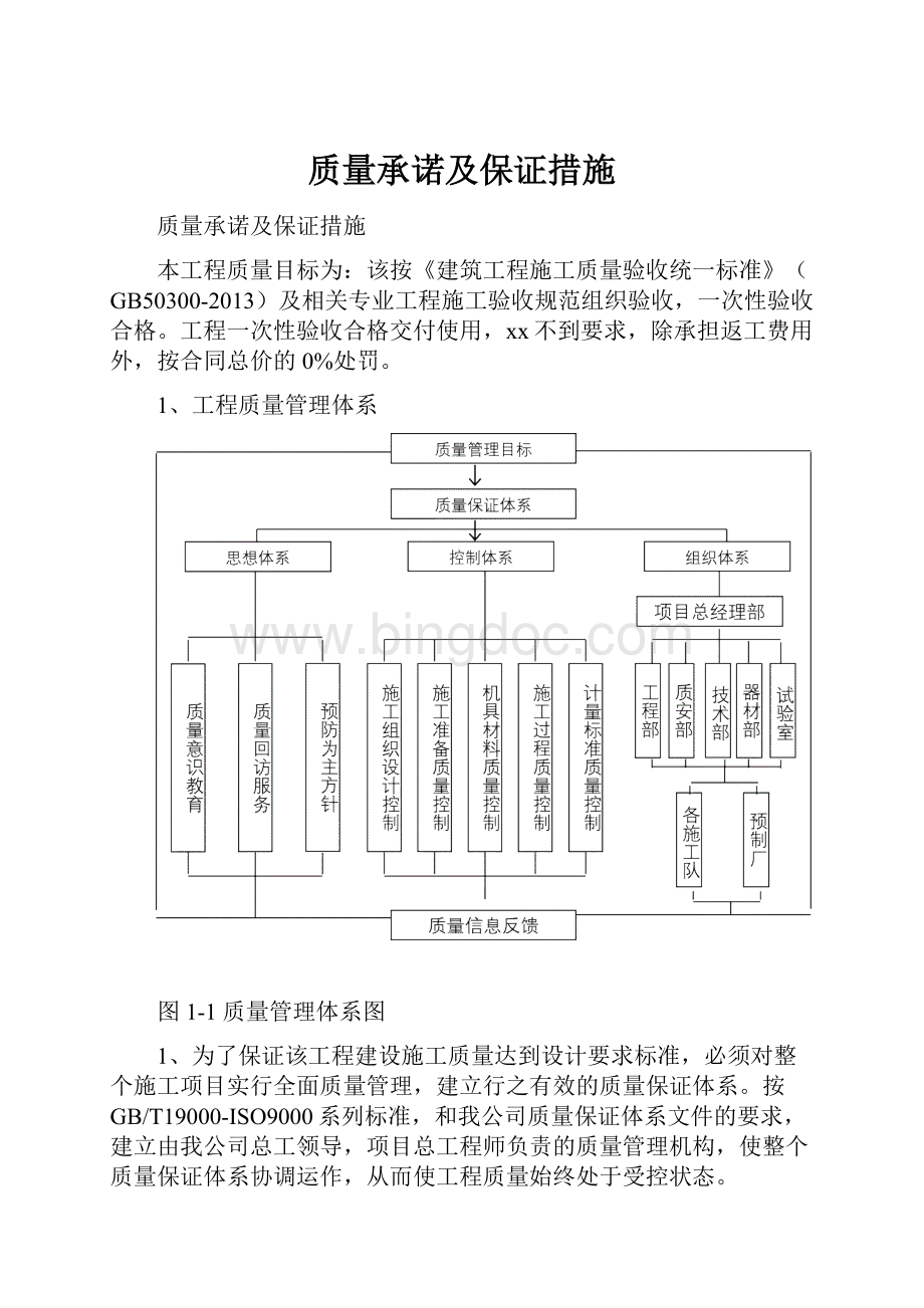 质量承诺及保证措施.docx