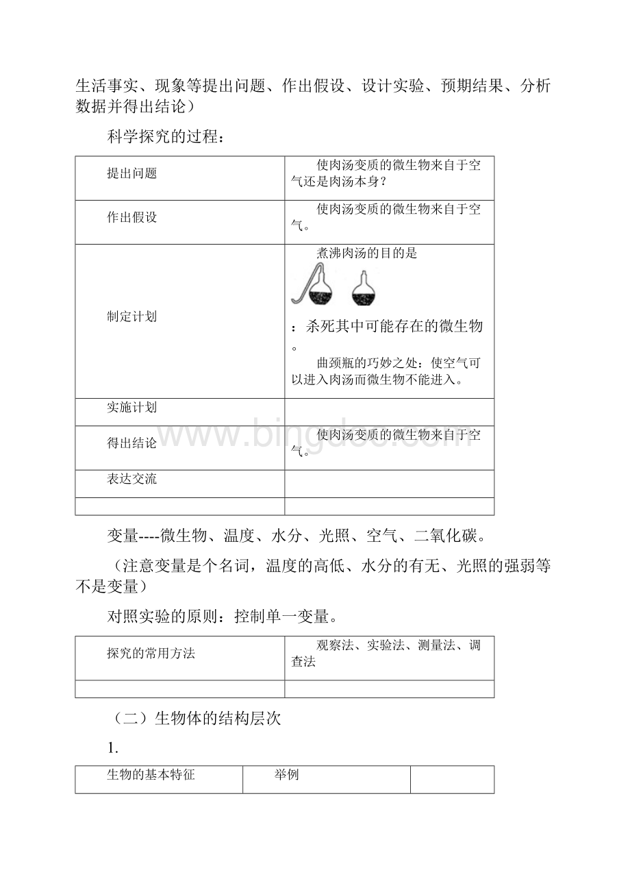 济南版初中生物知识点大全共15页文档.docx_第2页