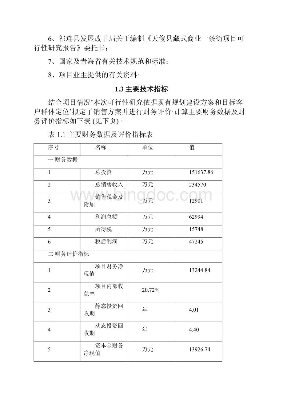 报审完整版XX地区藏式商业一条街建设项目可行性研究报告.docx_第3页