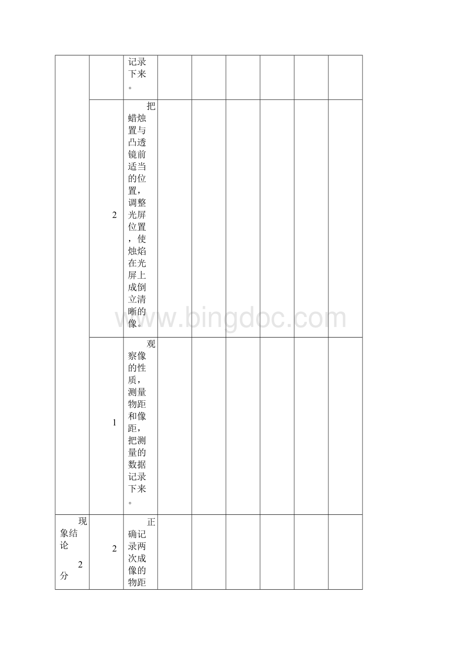 初中物理实验评分细则.docx_第3页