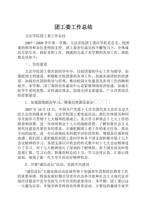 团工委工作总结.docx