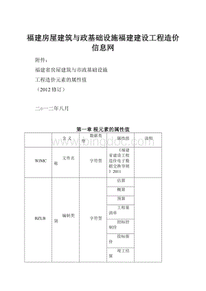 福建房屋建筑与政基础设施福建建设工程造价信息网.docx