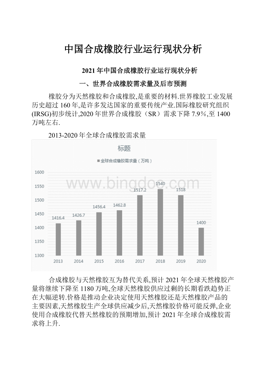 中国合成橡胶行业运行现状分析.docx_第1页