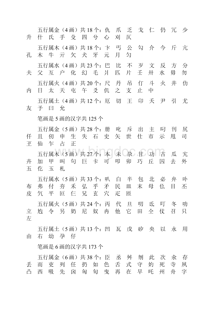 康熙字典繁体字笔画五行.docx_第2页