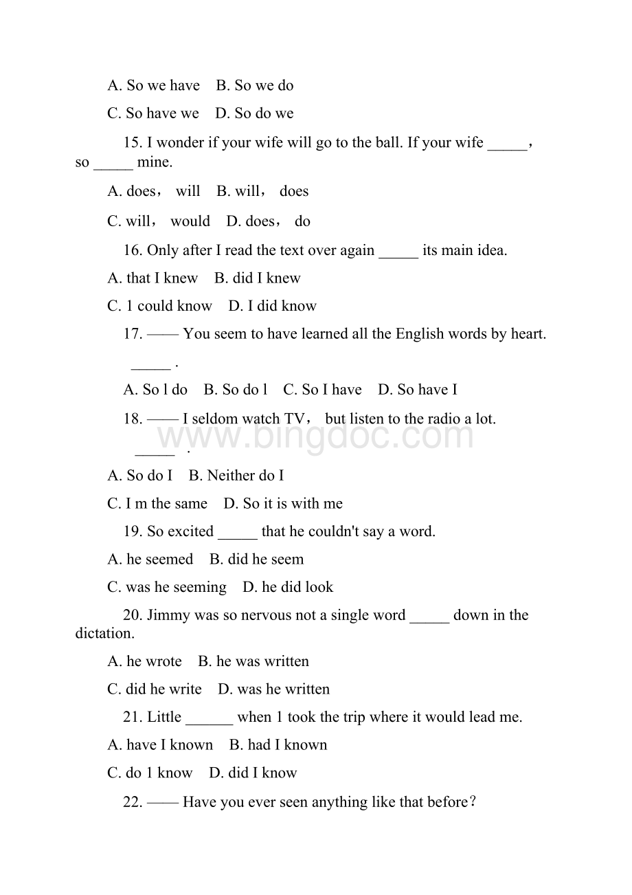 最新英语倒装句练习题及答案.docx_第3页