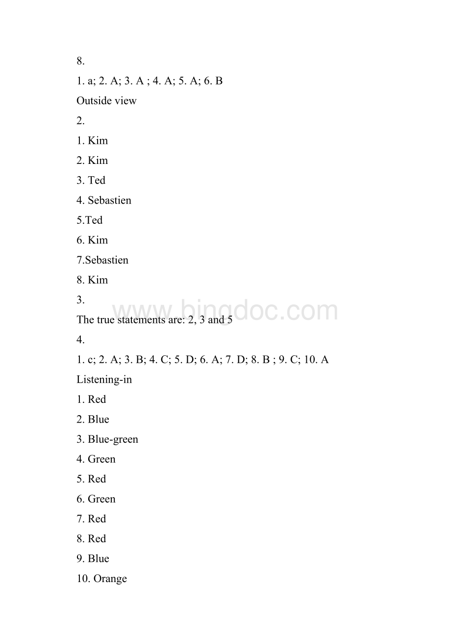 新标准大学英语视听说教程2习题答案及听力原文.docx_第3页