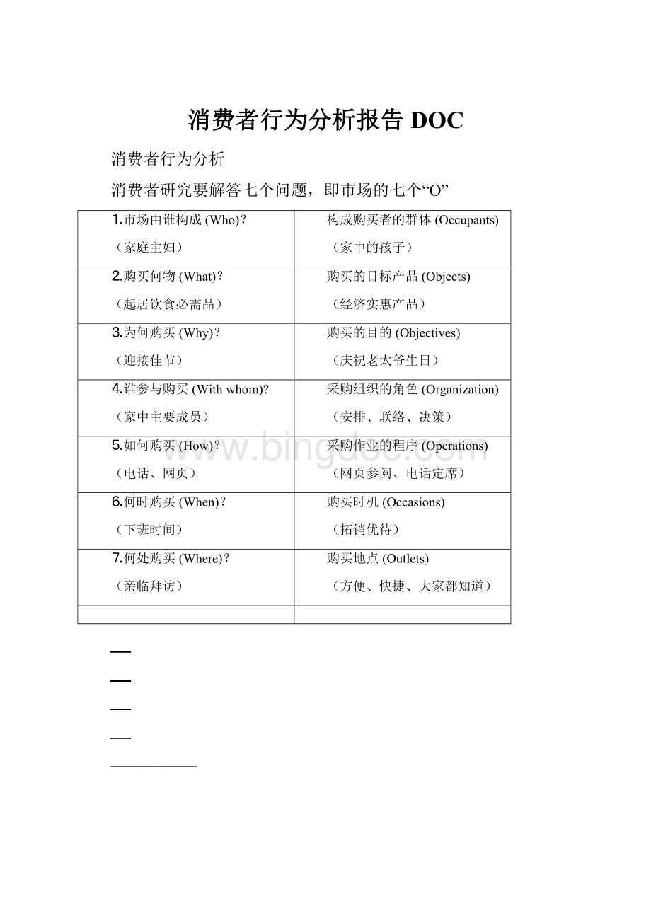 消费者行为分析报告DOC.docx