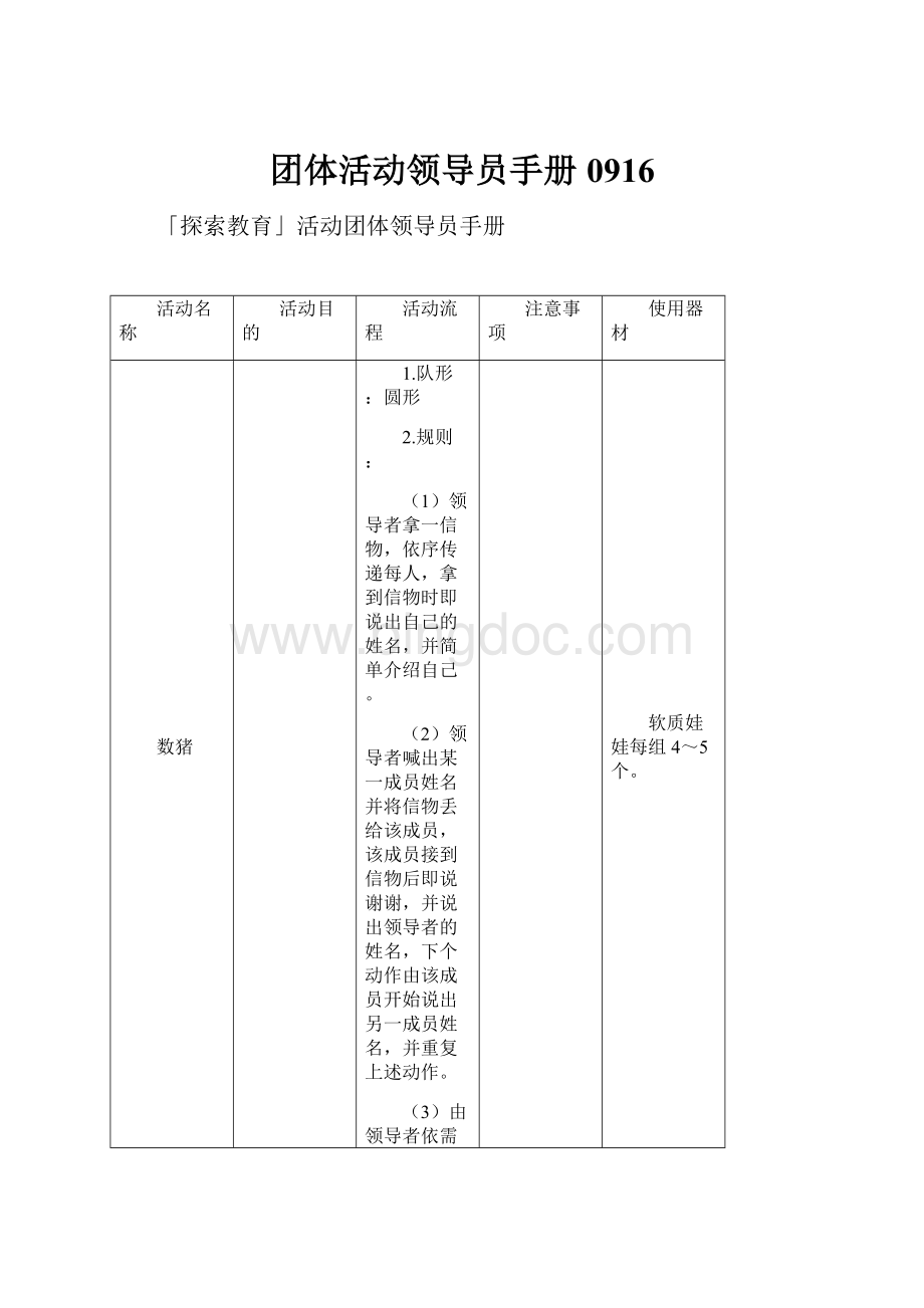 团体活动领导员手册0916.docx