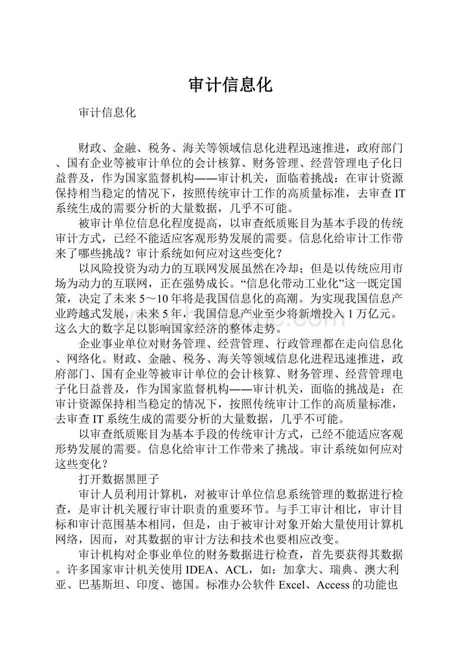 审计信息化.docx_第1页