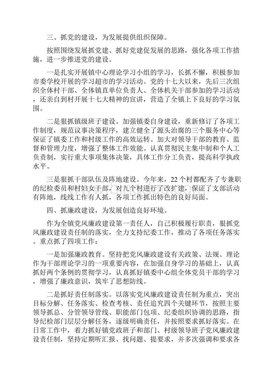 乡镇党委述职述廉报告.docx_第3页