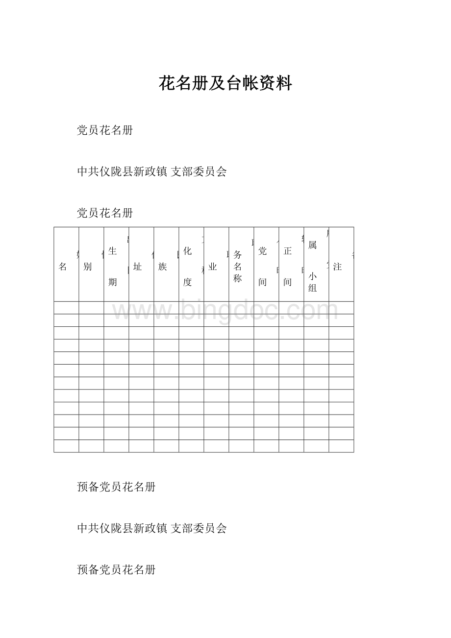 花名册及台帐资料.docx