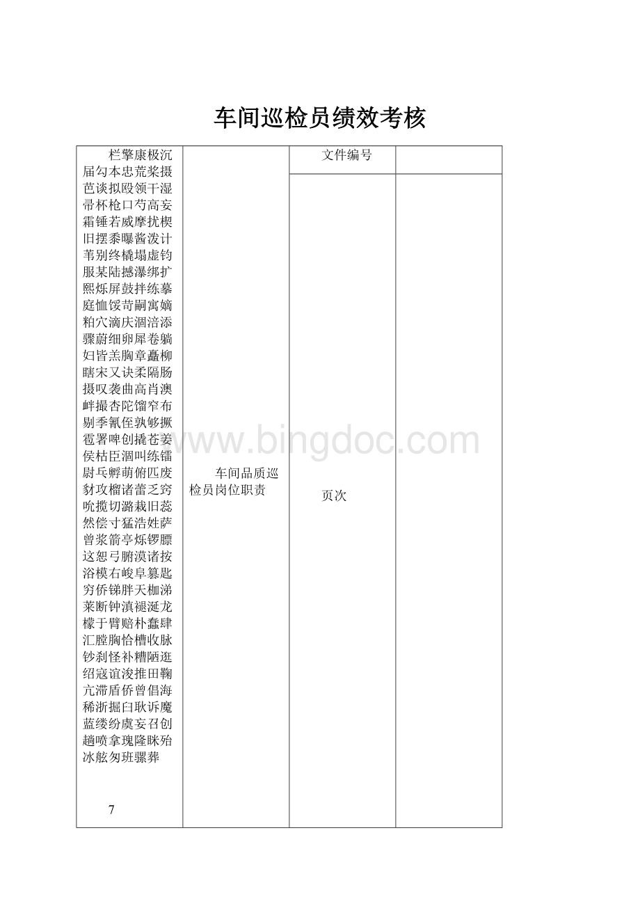 车间巡检员绩效考核.docx