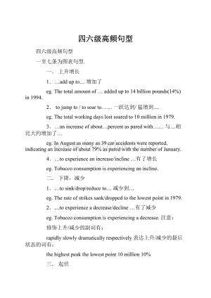 四六级高频句型.docx