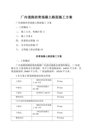 厂内道路沥青混凝土路面施工方案.docx