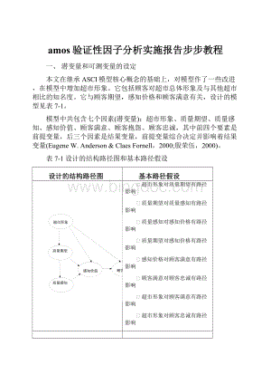 amos验证性因子分析实施报告步步教程.docx