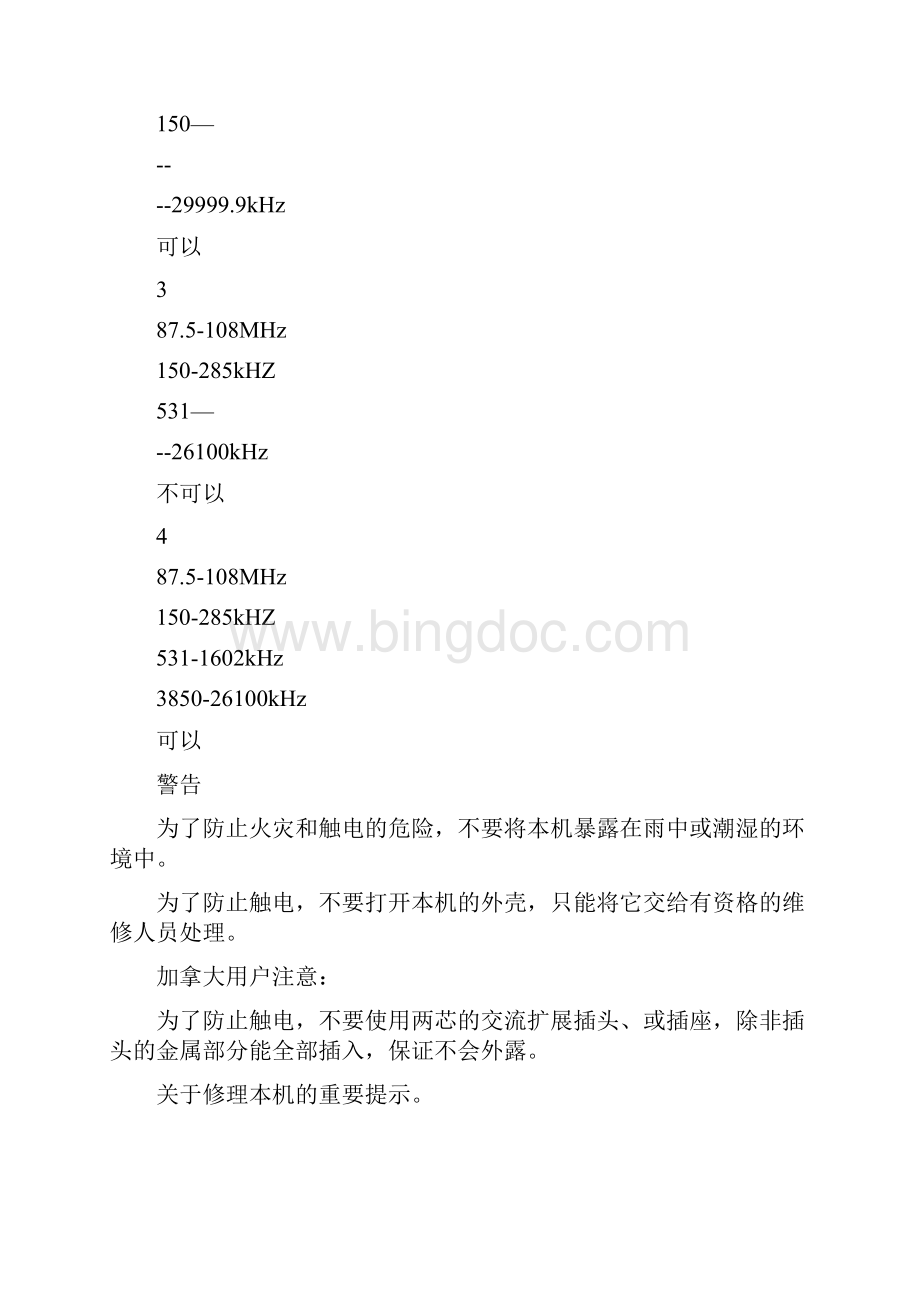 索尼收音机SW77使用说明书中文版教材.docx_第3页