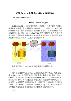 完整版oracleGoldenGate学习笔记.docx