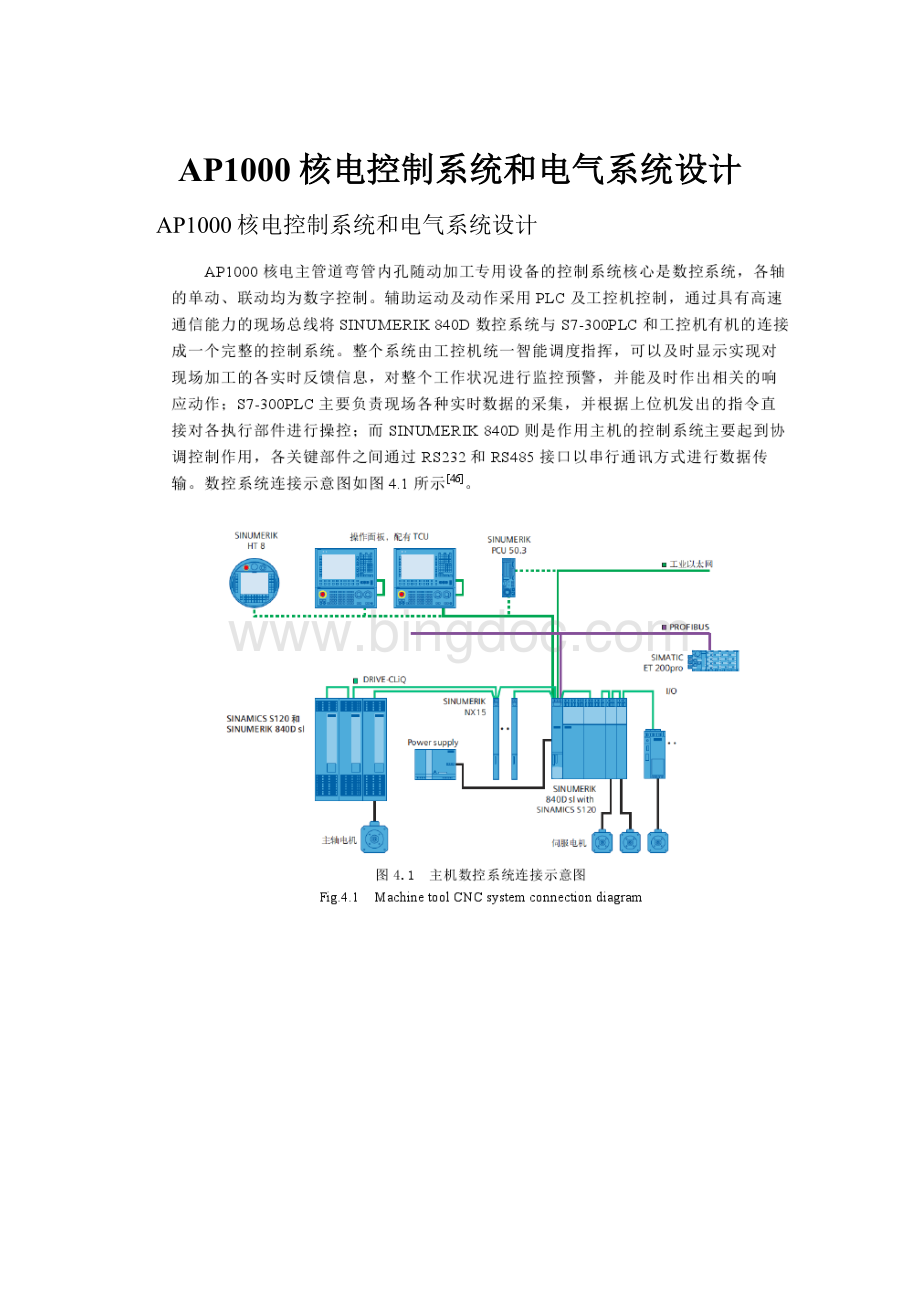 AP1000核电控制系统和电气系统设计.docx_第1页