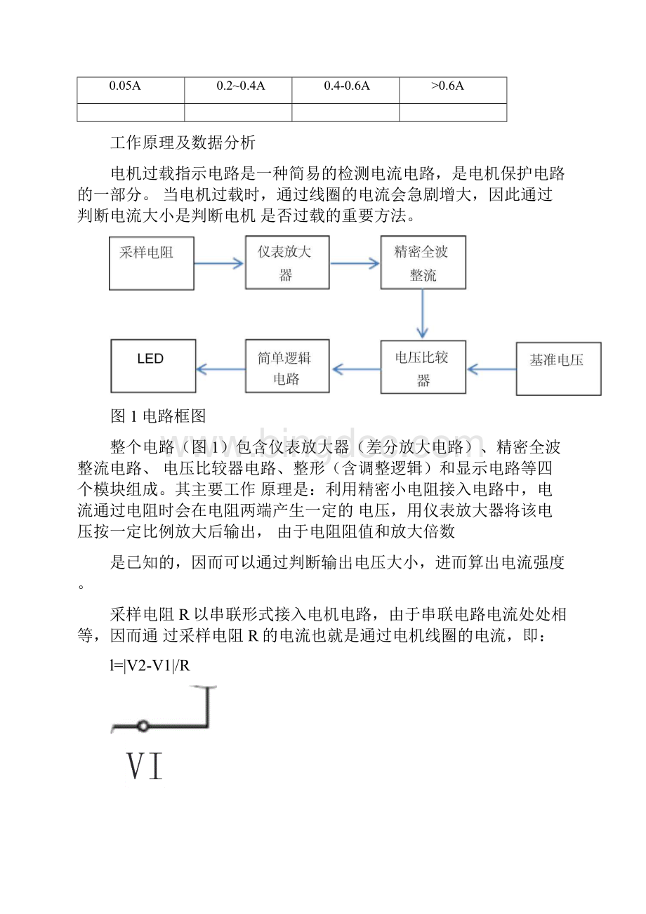 电流智能检测电路课程设计 zgq讲义.docx_第2页