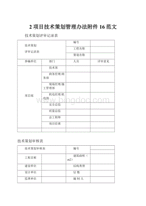 2项目技术策划管理办法附件16范文.docx