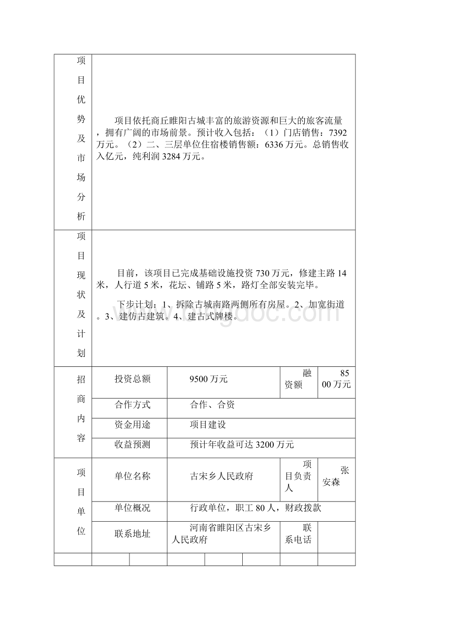 商丘市文化产业招商项目.docx_第3页