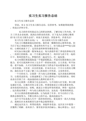 实习生实习报告总结.docx