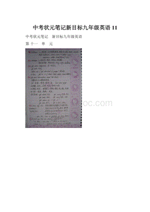 中考状元笔记新目标九年级英语11.docx