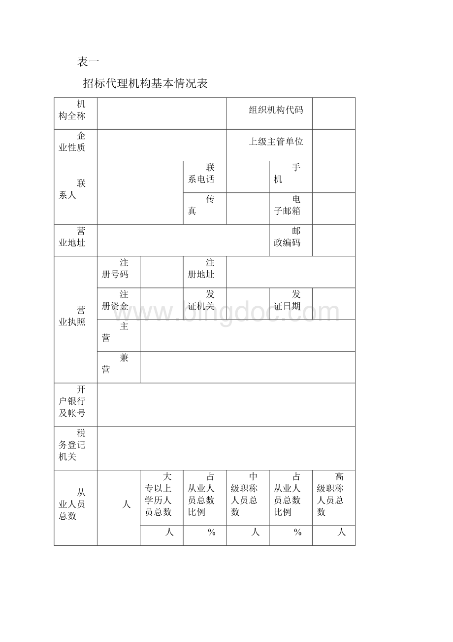 上海机电设备招标代理机构资格申请书.docx_第2页