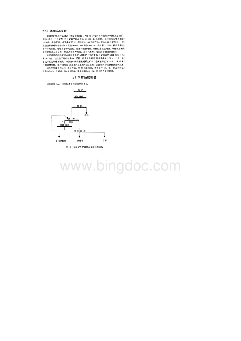 难选铜铝矿样品采集及处理.docx_第2页