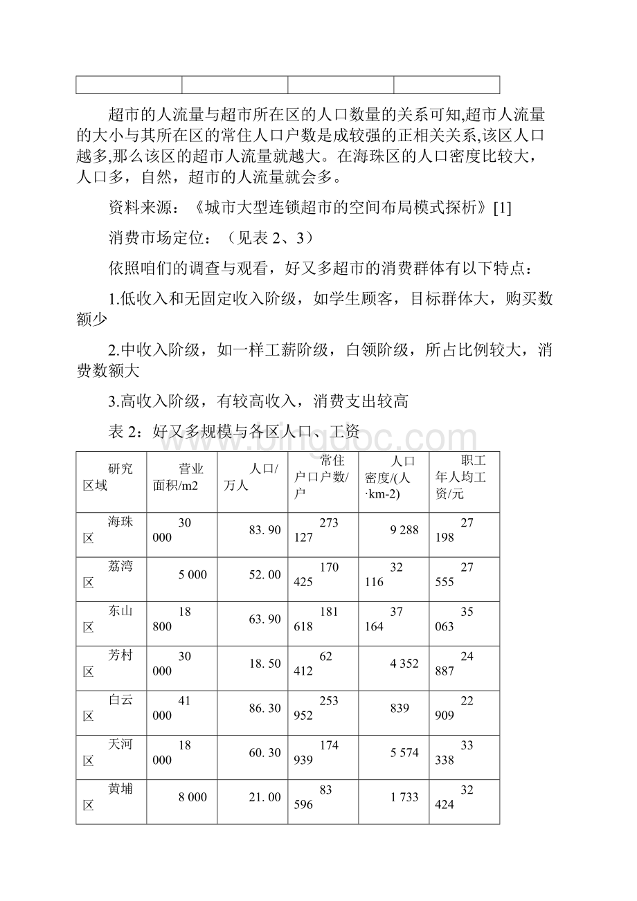 广州新港路好又多超市的布局的区位因素分析.docx_第3页