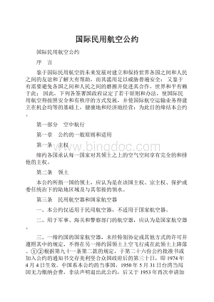 国际民用航空公约.docx